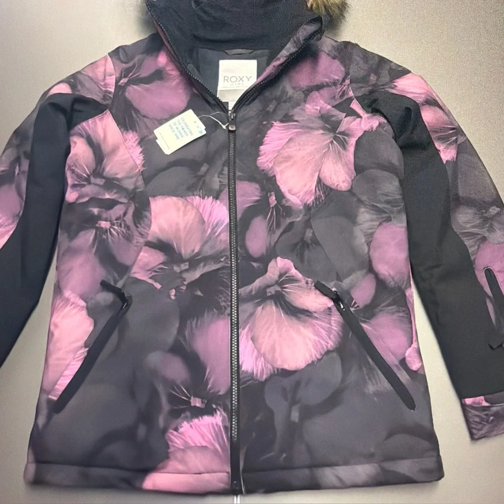 NWT RoxyGirls Silverwinter Jacket Girls Size XXL 16 Ski Snowboard Coat Insulated